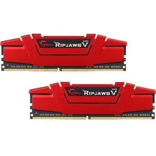 Memória Gskill 16gb (2x8) Ddr4 2666mhz Ripjaws V Red Foto  mini 1