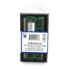 Memoria Kingston Ddr3 8gb Notebook Pc3l-12800s Kvr16ls11/8 2rx8 1.35v Foto mini 3