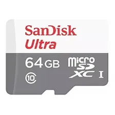 Mem贸ria Micro SD Sandisk Classe 10 de 64 GB Foto mini 1