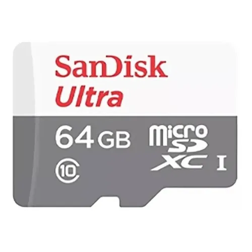 Mem贸ria Micro SD Sandisk Classe 10 de 64 GB Foto 1