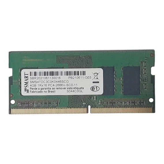 Memoria Notebook Smart 4gb Ddr4 Pc4-2666v Sms4tdc3c0k0446scg Foto 1