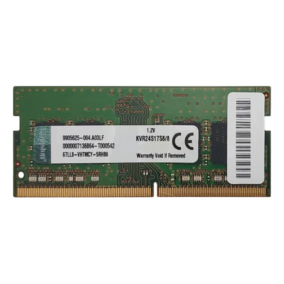 Mem贸ria Para Notebook Kingston 8gb, Ddr4, 2400mhz, Cl17 Foto 1