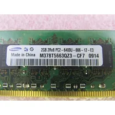 Memória RAM 2GB DDR2 800MHz Samsung M378T5663QZ3-CF7 Foto mini  2