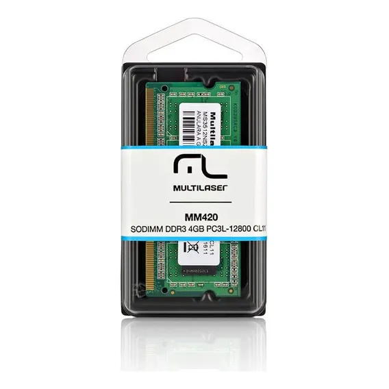 Mem贸ria RAM 4GB 1 Multilaser MM420 Foto 1