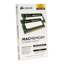 Mem贸ria RAM Apple SODIMM verde 8GB 2 Corsair CMSA8GX3M2A1066C7 Foto mini 3