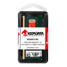 Mem贸ria Ram Keepdata 4gb Ddr4 Kd24s17/4g 2400 Mhz Foto mini 4