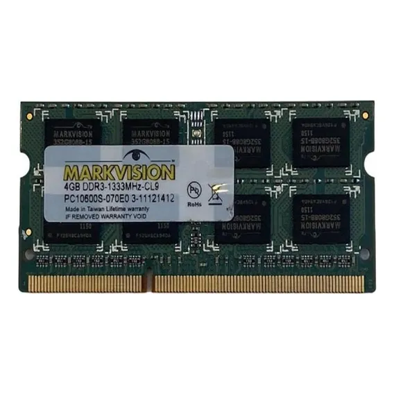 Mem贸ria Ram Notebook Markvision Ddr3 4gb 1333 Foto 1