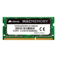 Mem贸ria Ram Para Macbook Corsair 4gb / Ddr3 / 1333mhz Foto mini 1