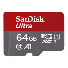 Memória Sandisk Ultra Microsdxc UHS-i 100MB/s Classe 10 de 64 GB Foto  mini 1