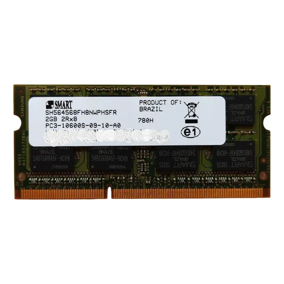 Memoria Smart Ddr3 2gb Pc3-10600s 2rx8 Notebook 1.5v Foto 1