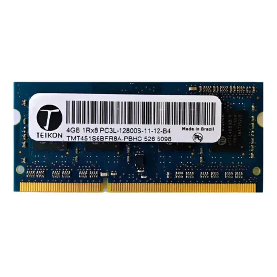 Memoria Teikon Ddr3 4gb Notebook Pc3l-12800s 1rx8 Foto 1