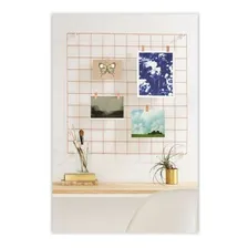 Memory Board Grid Painel Porta Retrato Parede V. Cores 40x40 Foto  mini 1