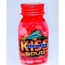 Mentos Kiss Sour Morango Vitamina C Zero Açúcar Foto mini  3