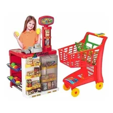 Mercadinho Infantil Caixa Registradora Magic Market Cor Vermelho Foto mini 1