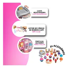 Mercadinho Infantil Confeitaria Mágica Meninas Com Som E Luz Cor Rosa Foto mini 3