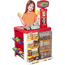 Mercadinho Infantil Magic Market Magic Toys Cor Vermelho Foto mini 1