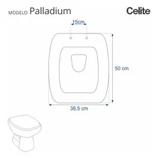Mercado do Assento Assento Sanitário Palladium Preto Para Louça Celite Foto mini 4
