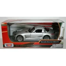 Mercedes-benz Sls Amg Gt3 Motormax Escala 1/24 Cor Prata Metálico Foto mini 3