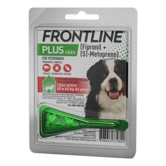 Merial Frontline Plus para cão de 40kg a 60kg Foto 1