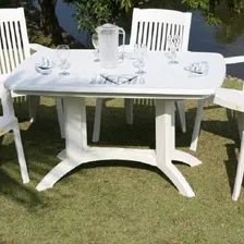Mesa 131x89cm Veja Grosfillex Branco Af Foto mini 2