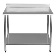 Mesa Aço Inox Ind C/ Espelho - 100x40x90cm - Brascool Md3062 Foto  mini 1