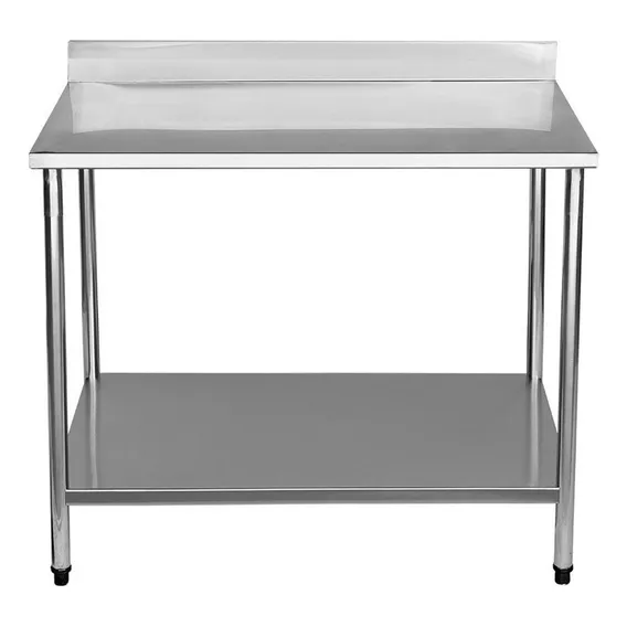 Mesa Aço Inox Ind C/ Espelho - 100x40x90cm - Brascool Md3062 Foto 1