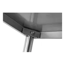 Mesa Aço Inox Ind C/ Espelho - 100x40x90cm - Brascool Md3062 Foto mini  2