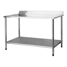 Mesa Aço Inox Ind C/ Espelho - 120x40x90cm - Brascool Md3063 Foto mini 1