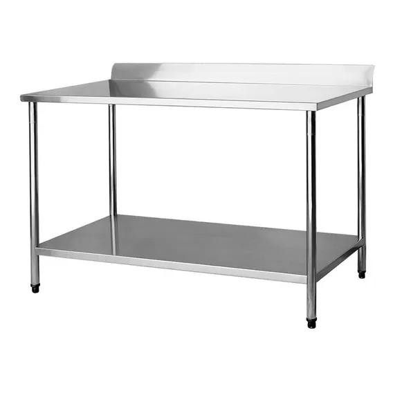 Mesa Aço Inox Ind C/ Espelho - 120x40x90cm - Brascool Md3063 Foto 1