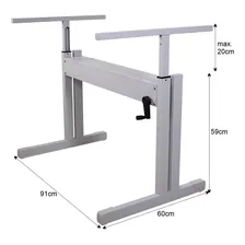 Mesa Altura Regulável Ergonômica Home Office Tampo 120x80 Foto mini 4