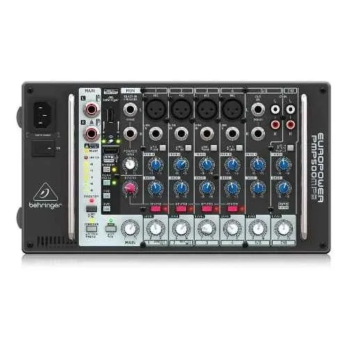 Mesa Amplificada 500w 6 Canais Mp3 Play Behringer Pmp500mp3 Foto 1