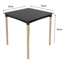 Mesa Atto Em Rattan Com Pés Em Madeira Grifit Foto mini 3