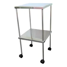 Mesa Auxiliar 40x40 Em Inox Foto  mini 1