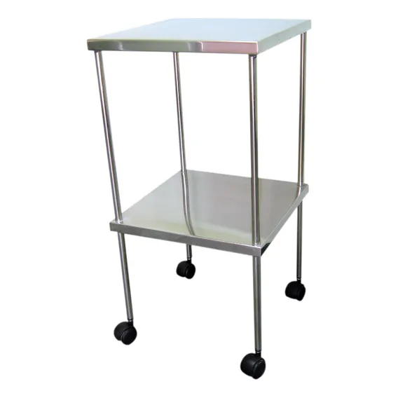 Mesa Auxiliar 40x40 Em Inox Foto 1