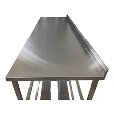 Mesa / Bancada 100% Inox 1900x600x900 Com 2p E Espelho Foto mini 4