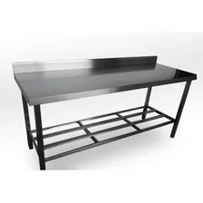 Mesa Bancada 190x65mt Inox 304 Espelho Foto mini  3