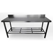Mesa Bancada 190x65mt Inox 304 Espelho Foto  mini 1