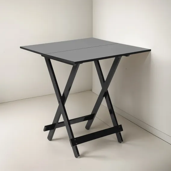 Mesa Bar Dobrável 70 X 70 Avulsa Cor Preto Foto 1