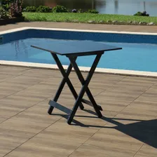 Mesa Bar Dobrável 70 X 70 Avulsa Cor Preto Foto mini 2