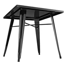 Mesa Bar Quadrada Tolix Iron Preto 80x80 Foto mini  2