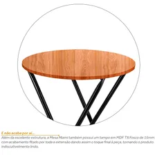 Mesa Bistrô Alta Dobrável Preta C/ Tampo 60cm Redondo Bar Cor Preto Fosco Foto mini 4