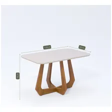 Mesa Bromélia 78cm X 80cm X 130cm Tampo Em Mdf Dhwt Foto mini 2