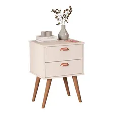 Mesa Cabeceira 2 Gavetas Empoli Off White Foto mini  2