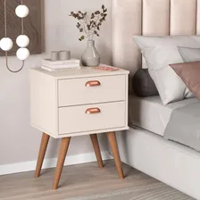 Mesa Cabeceira 2 Gavetas Empoli Off White Foto  mini 1