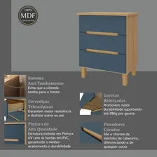 Mesa Cabeceira 3 Gavetas Logan Mambel Foto mini  2