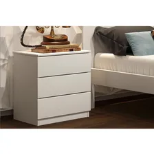 Mesa Cabeceira Casal Veronna C/ 3 Gavetas Cinamomo - Tcil Mó Foto mini 4