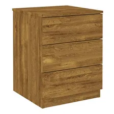 Mesa Cabeceira Casal Veronna C/ 3 Gavetas Cinamomo - Tcil Mó Foto mini  3