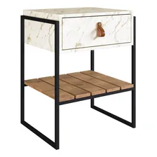 Mesa Cabeceira James Com Gaveta Volakas Efwt Foto mini 2