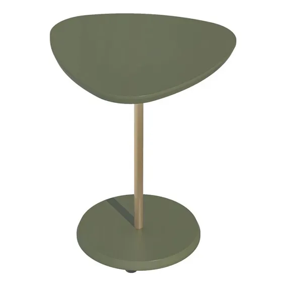 Mesa Canto Bia 60 Cm 100% Mdf Menta - Artely Cor Verde Foto 1