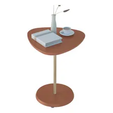 Mesa Canto Bia 60 Cm 100% Mdf Terracota - Artely Cor Marrom-claro Foto mini 1